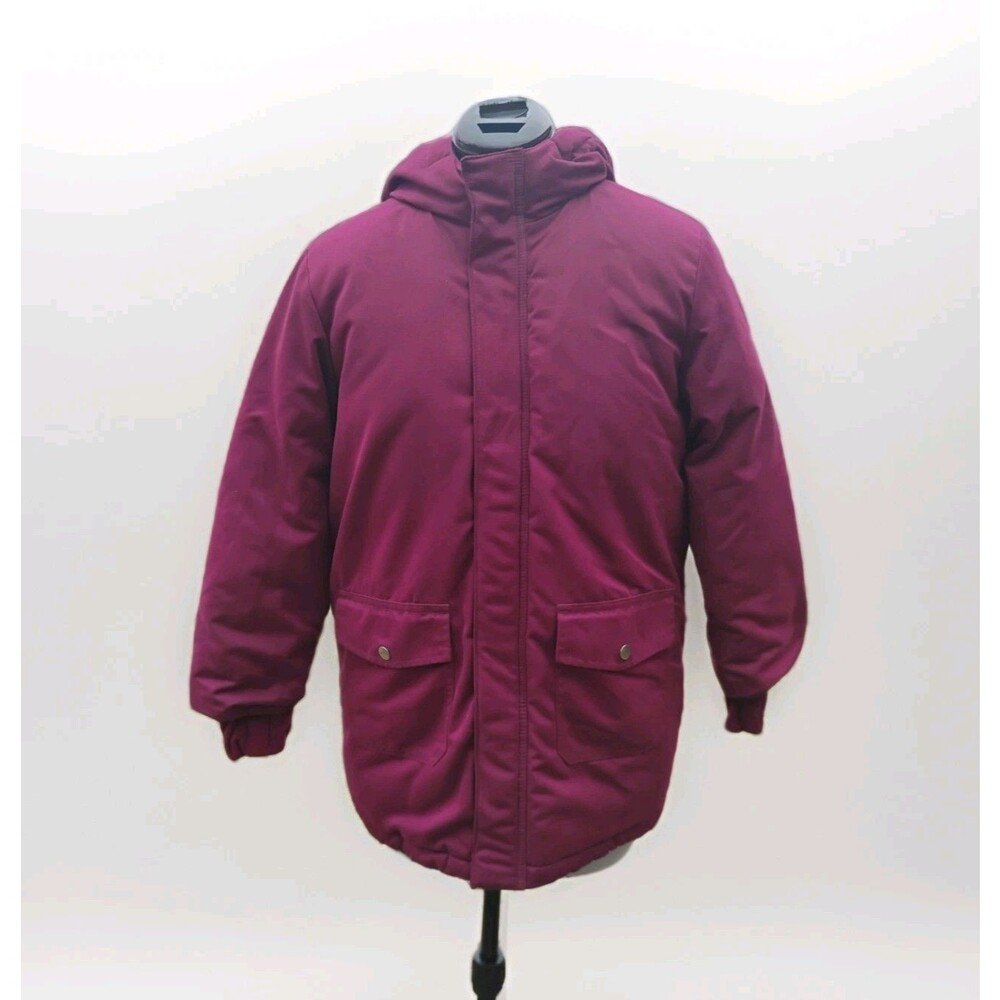 Cat & Jack | Girls Maroon Burgundy Thick Fleece Lined Winter Coat Size Large...